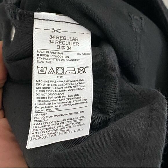 Gap High rise True Skinny Jeans Black denim -NWOT -34x29 regular - Picture 8 of 14